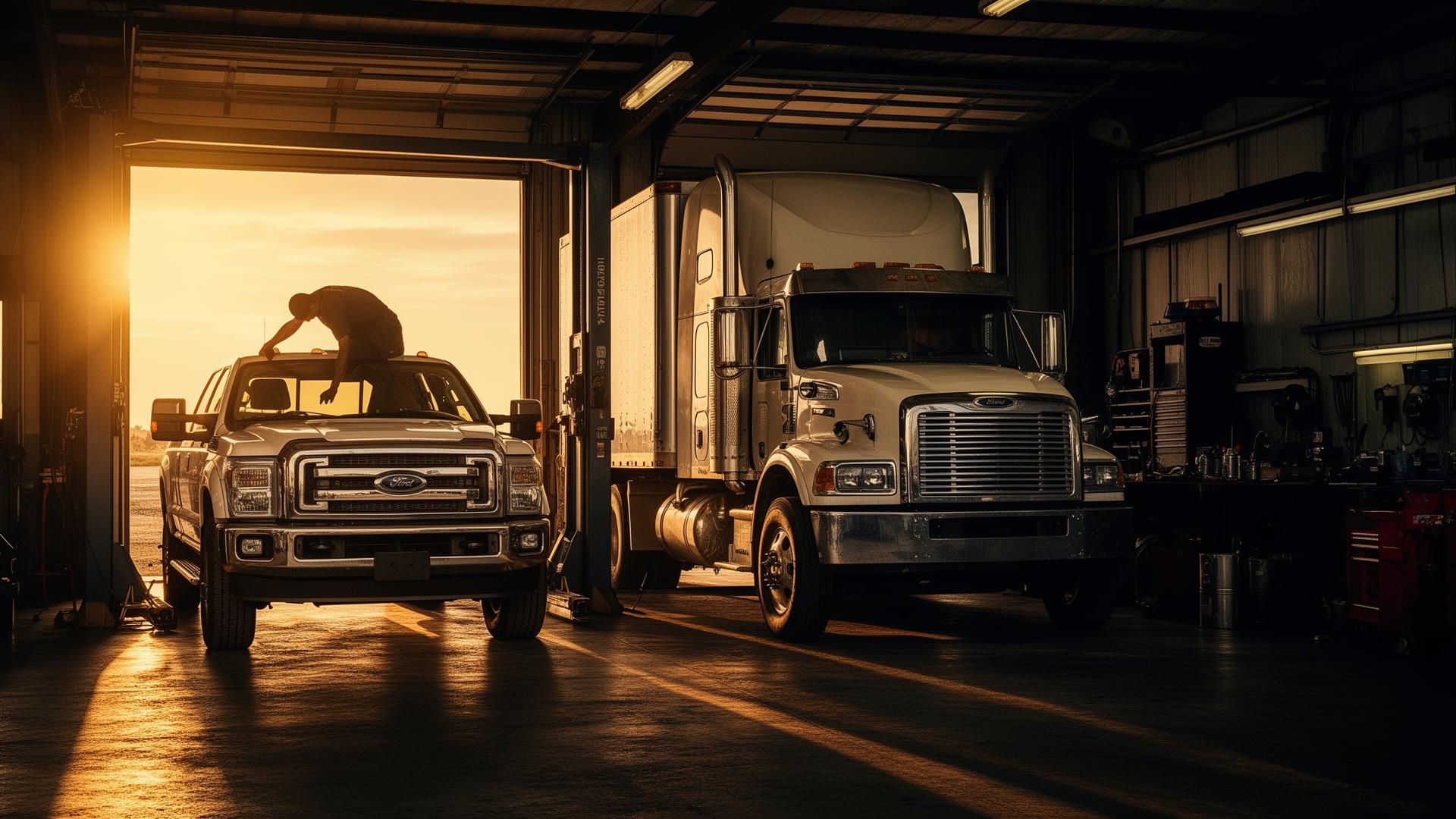 Diesel truck and pickup at Integrity Auto & Diesel Repair shop in Jackson TN